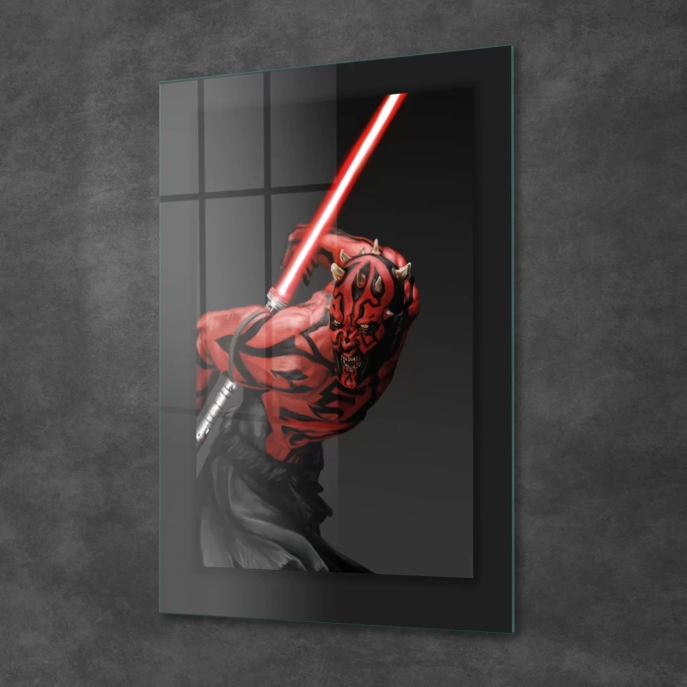 Vivantes Tempered Glass Wall Art - Darth Maul