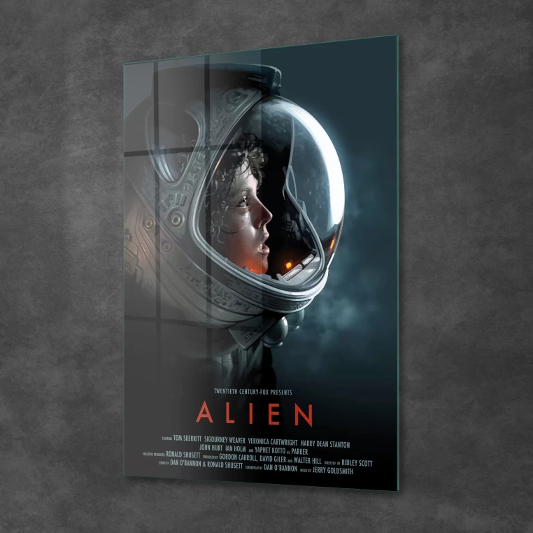 Vivantes Tempered Glass Wall Art - Alien