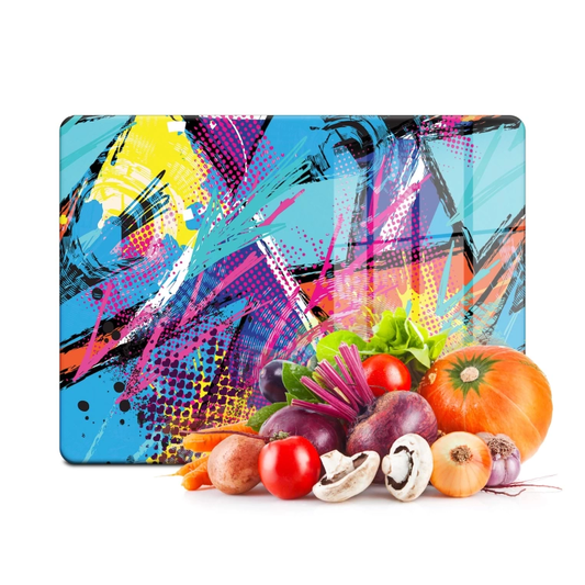 Tempered Glass Cutting Board - Mixed Color