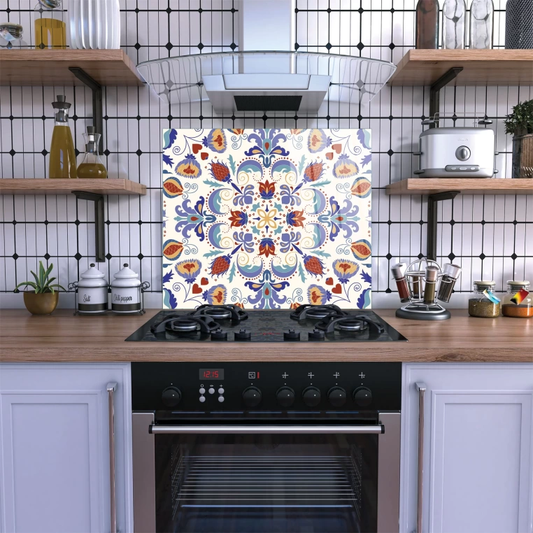 Vivantes Stove Back Tempered Glass Protector-Tulip Tile