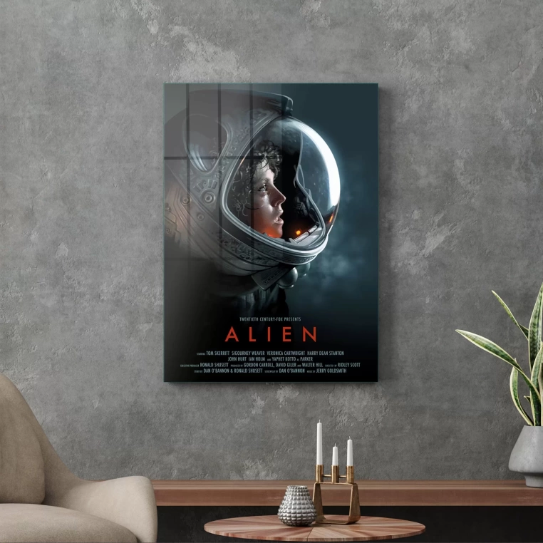 Vivantes Tempered Glass Wall Art - Alien