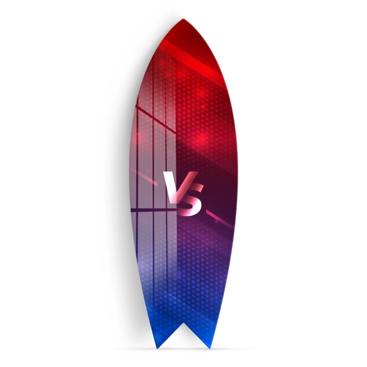 Vivantes Decorative Surfing Board in 4mm Tempered Glass-VS