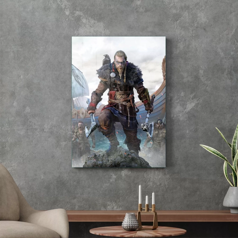 Vivantes Tempered Glass Wall Art - Assassin's Creed Valhalla P