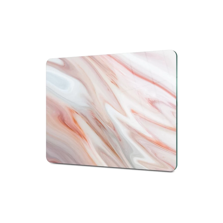 Tempered Glass Cutting Board - Pink Marble