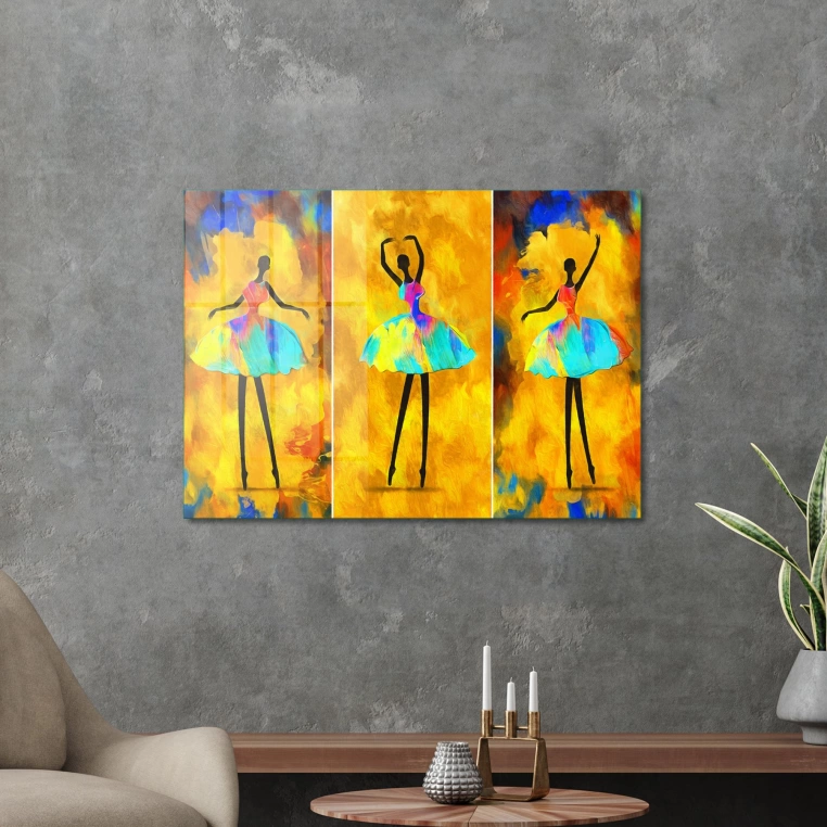 Vivantes Tempered Glass Wall Art - Modern Ballet