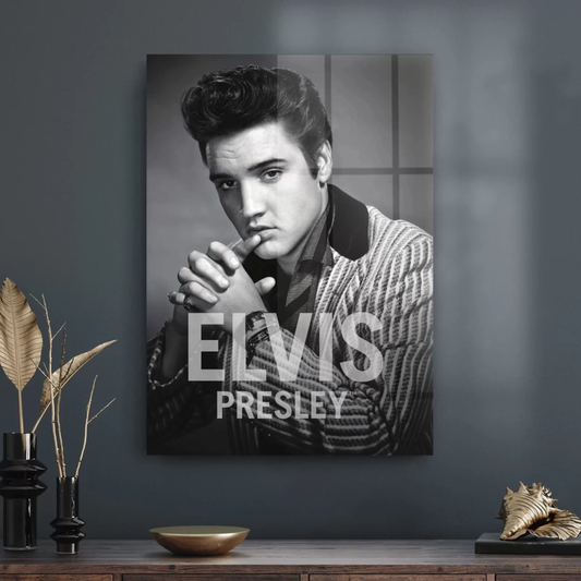 Vivantes Tempered Glass Wall Art - Elvis Presley V