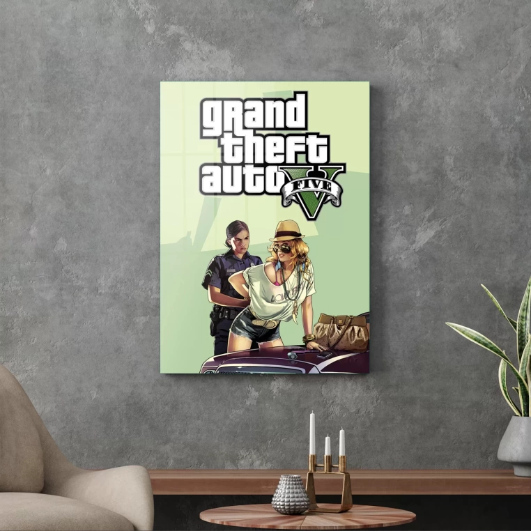 Vivantes Tempered Glass Wall Art - GTA 5