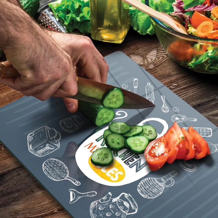 Tempered Glass Cutting Board - My Kitchen My Rules