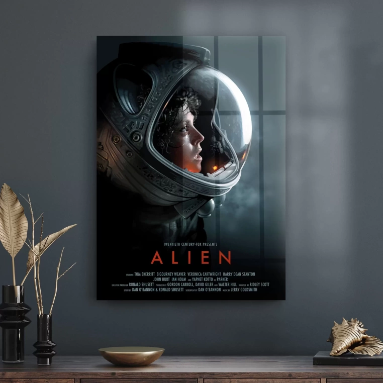 Vivantes Tempered Glass Wall Art - Alien