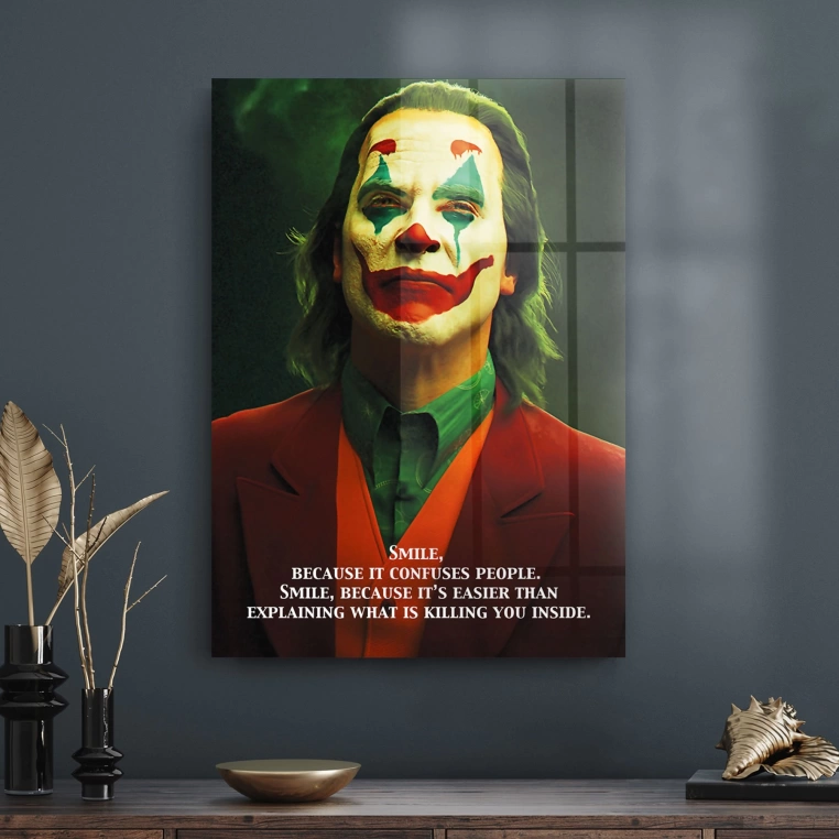 Vivantes Tempered Glass Wall Art - Joker