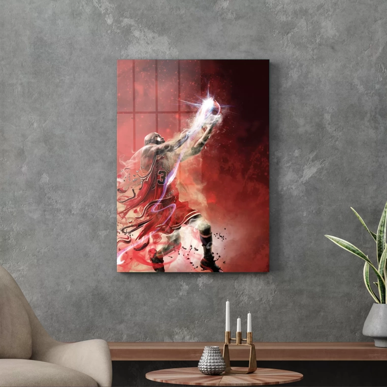 Vivantes Tempered Glass Wall Art - Michael Jordan