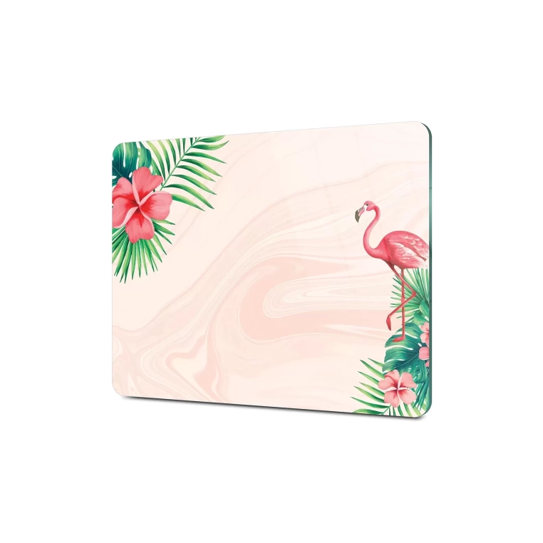 Tempered Glass Cutting Board - Flamingo