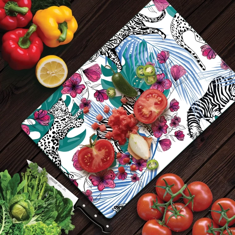 Tempered Glass Cutting Board - Lion&Zebra