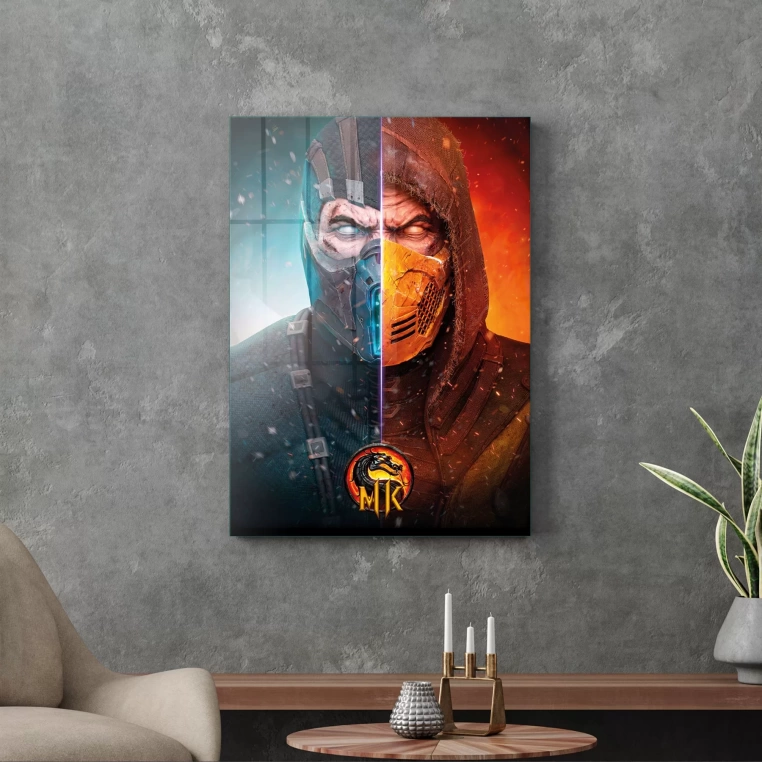 Vivantes Tempered Glass Wall Art - Mortal Kombat