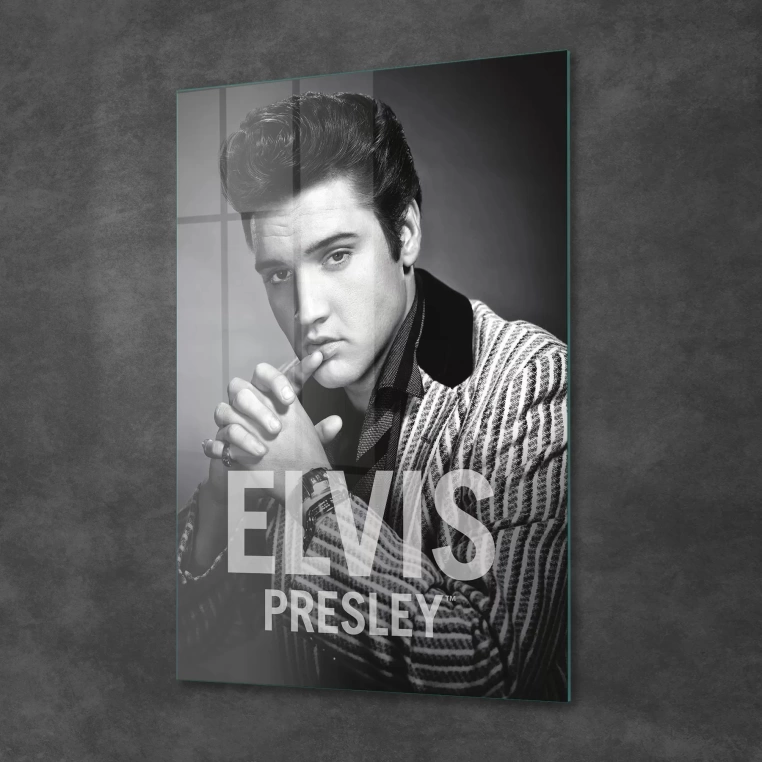 Vivantes Tempered Glass Wall Art - Elvis Presley V