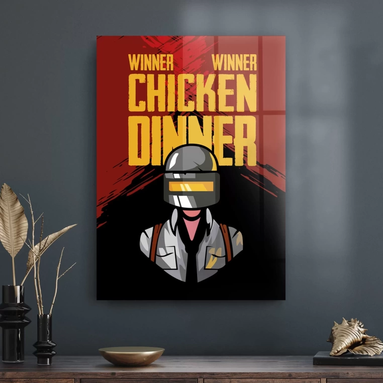 Vivantes Tempered Glass Wall Art - PubG