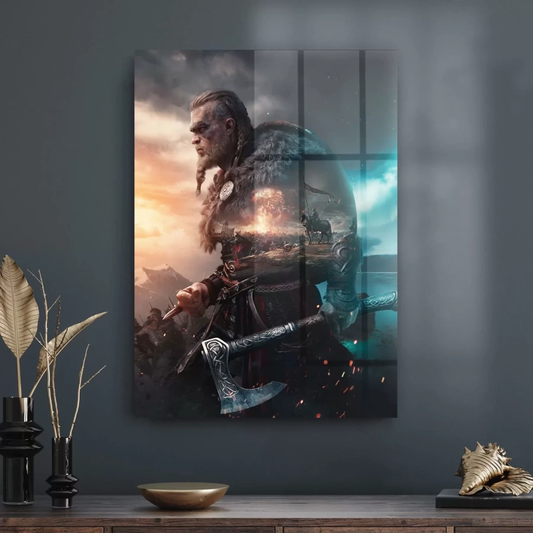 Vivantes Tempered Glass Wall Art - Assassin's Creed Valhalla