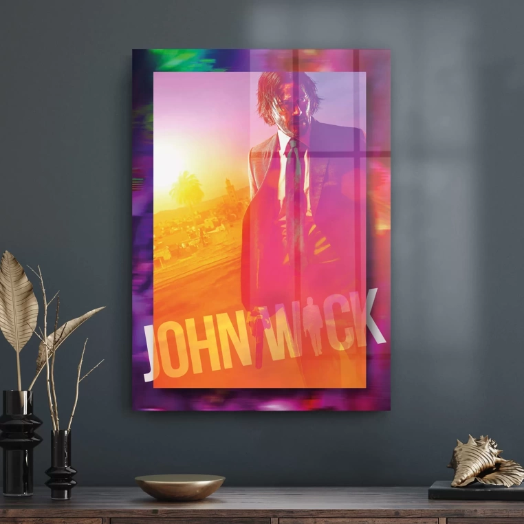 Vivantes Tempered Glass Wall Art - John Wick