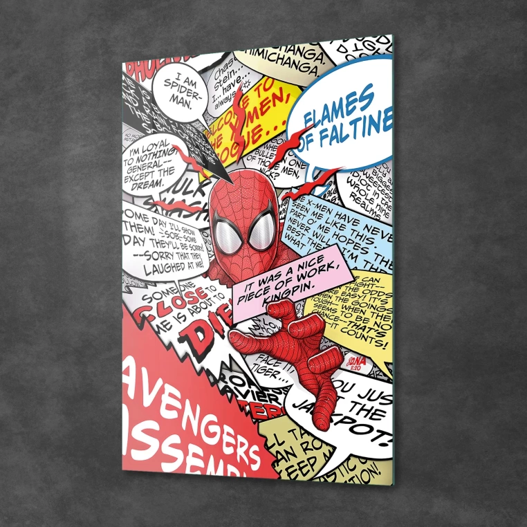 Vivantes Tempered Glass Wall Art - Spiderman