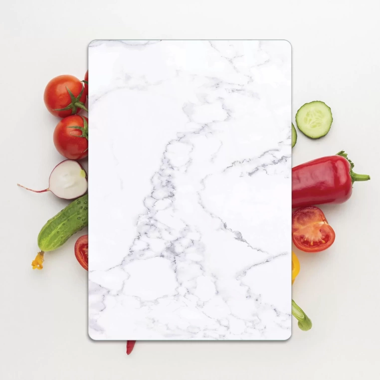 Tempered Glass Cutting Board - Classic Marble