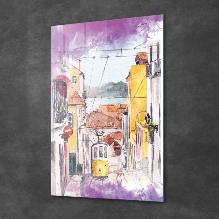 Vivantes Tempered Glass Wall Art - Tramway