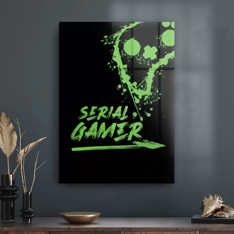 Vivantes Tempered Glass Wall Art - Serial Gamer