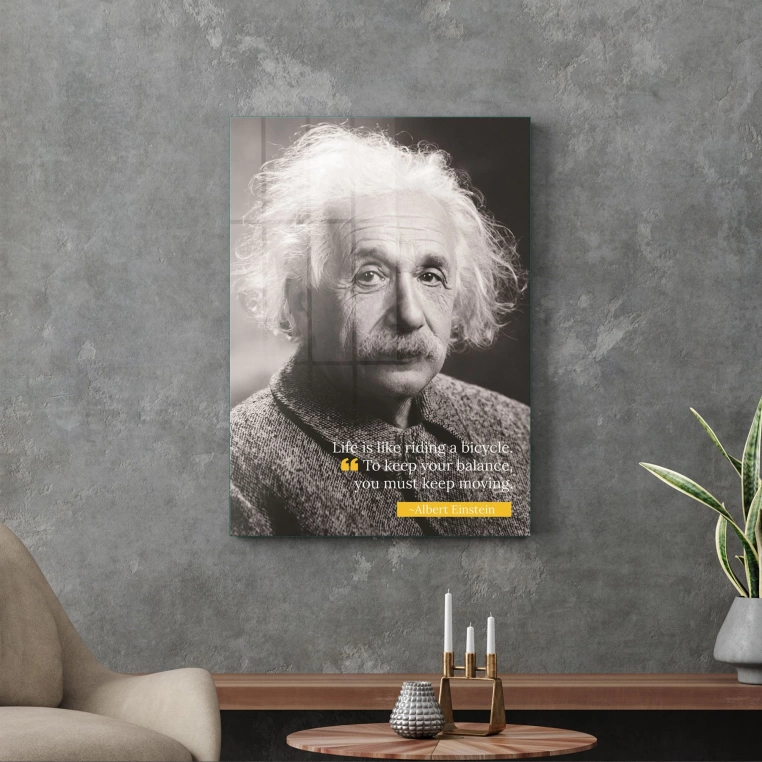 Vivantes Tempered Glass Wall Art - Einstein S