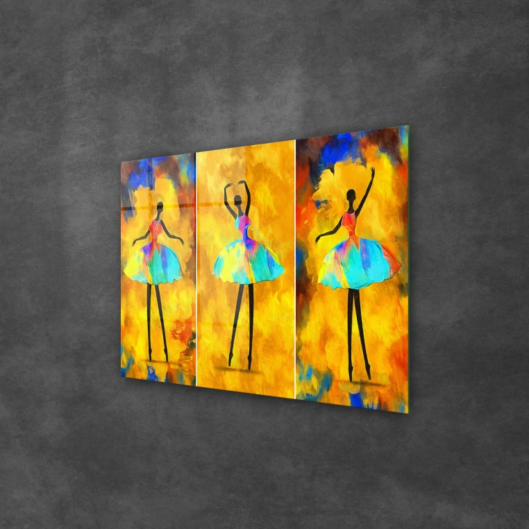 Vivantes Tempered Glass Wall Art - Modern Ballet