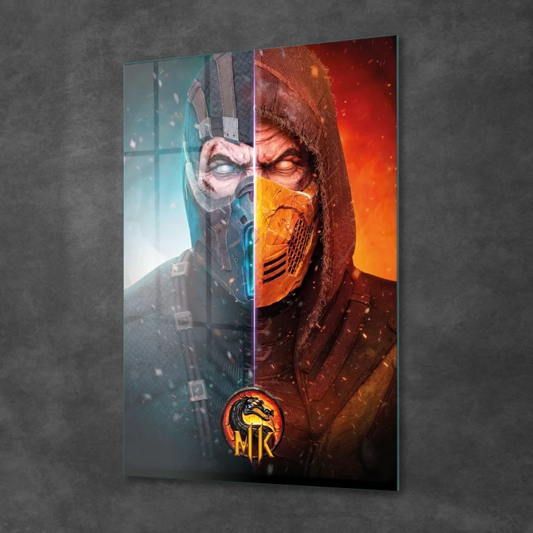 Vivantes Tempered Glass Wall Art - Mortal Kombat