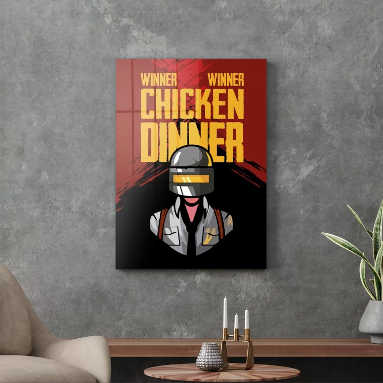 Vivantes Tempered Glass Wall Art - PubG