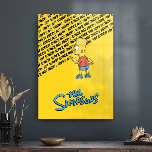 Vivantes Tempered Glass Wall Art - Simpsons