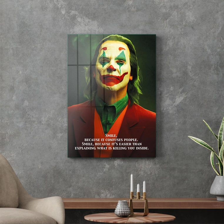 Vivantes Tempered Glass Wall Art - Joker