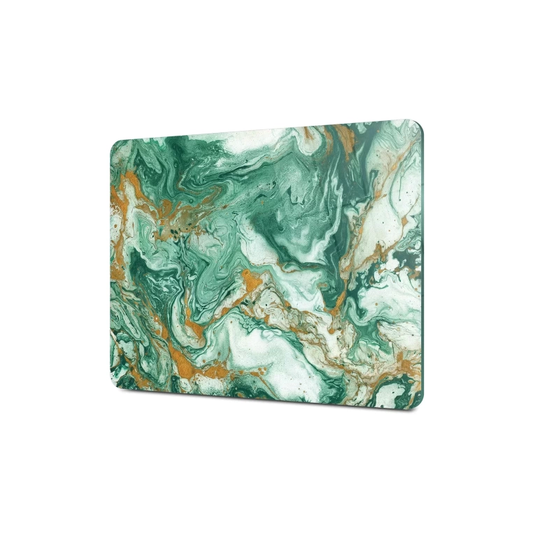 Tempered Glass Cutting Board - Green Gold Granite