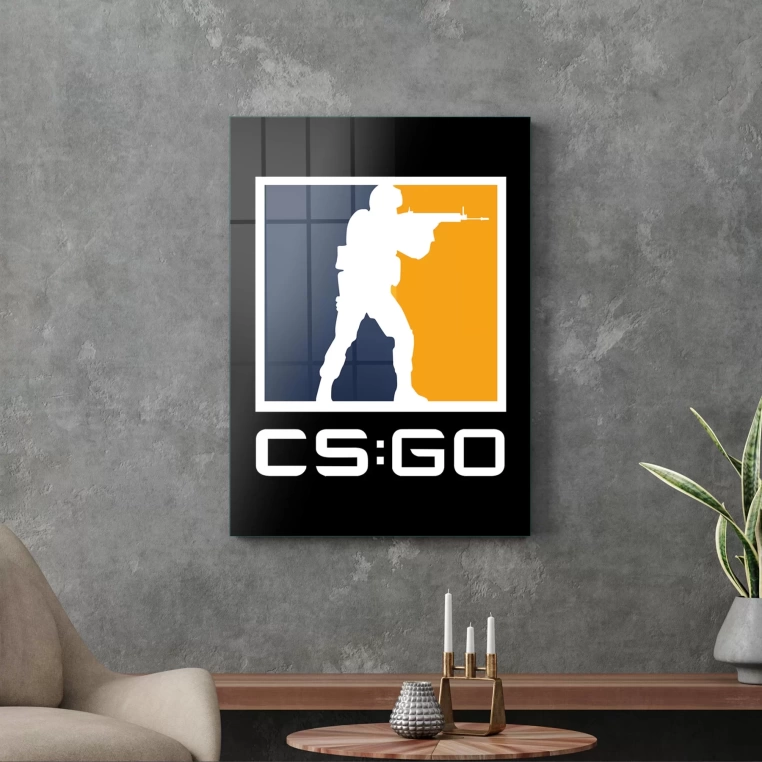 Vivantes Tempered Glass Wall Art - Counter Strike GO