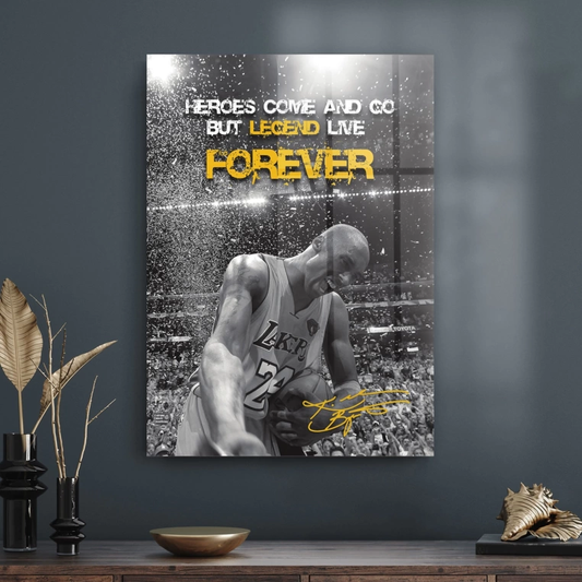 Vivantes Tempered Glass Wall Art - Kobe Bryant Legend