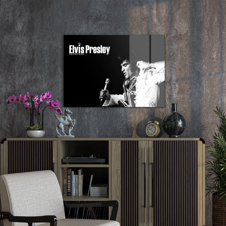 Vivantes Tempered Glass Wall Art - Elvis P