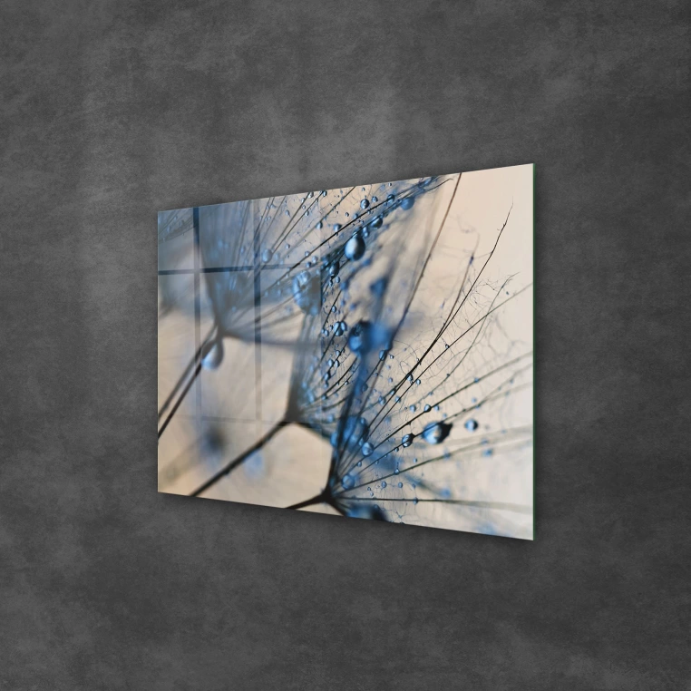 Vivantes Tempered Glass Wall Art - Raindrops