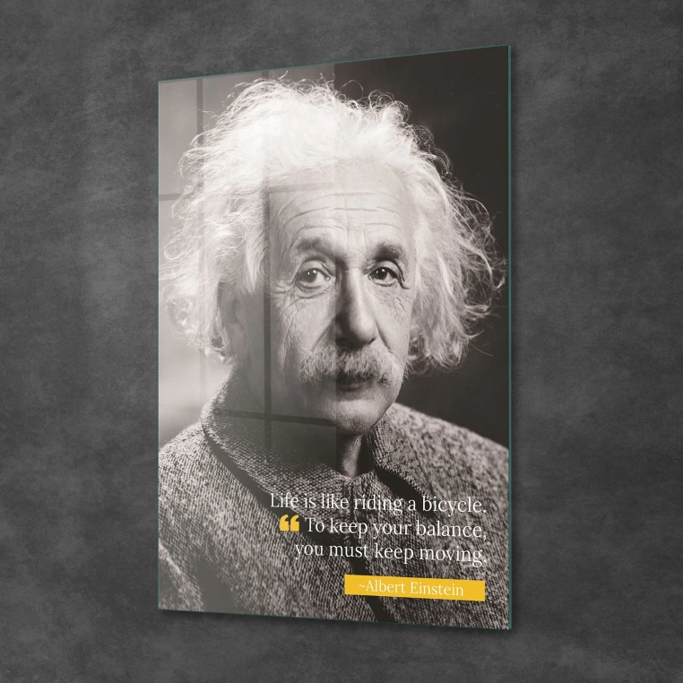 Vivantes Tempered Glass Wall Art - Einstein S