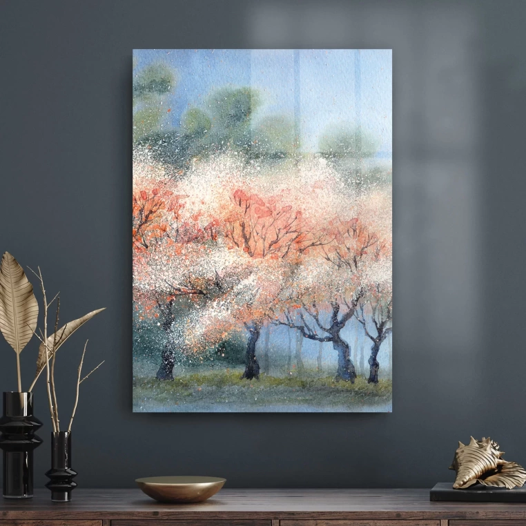 Vivantes Tempered Glass Wall Art - Fall is Beautiful