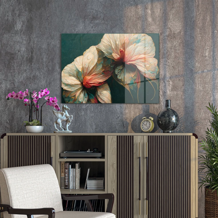 Vivantes Tempered Glass Wall Art - Wild Lilium