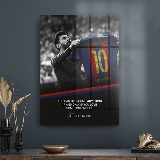 Vivantes Tempered Glass Wall Art - Messi