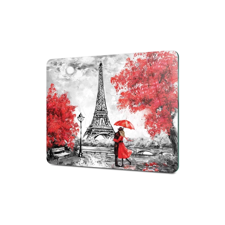 Tempered Glass Cutting Board - Paris in Fall