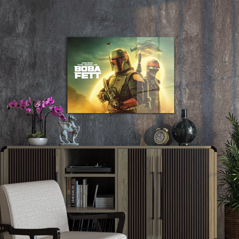 Vivantes Tempered Glass Wall Art - Star Wars Boba Fett