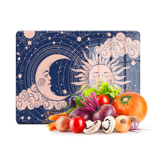 Tempered Glass Cutting Board - Sleepy Sun