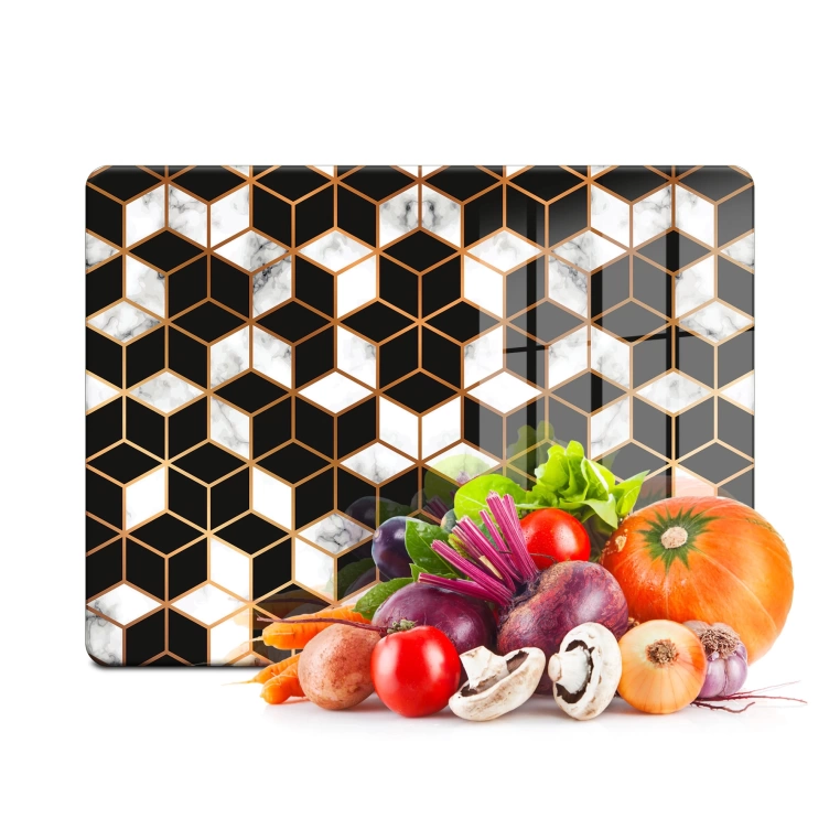 Tempered Glass Cutting Board - 3D Maze