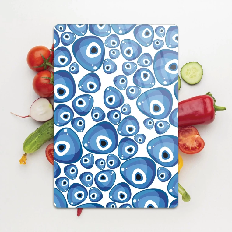 Tempered Glass Cutting Board - 3d Evileyes