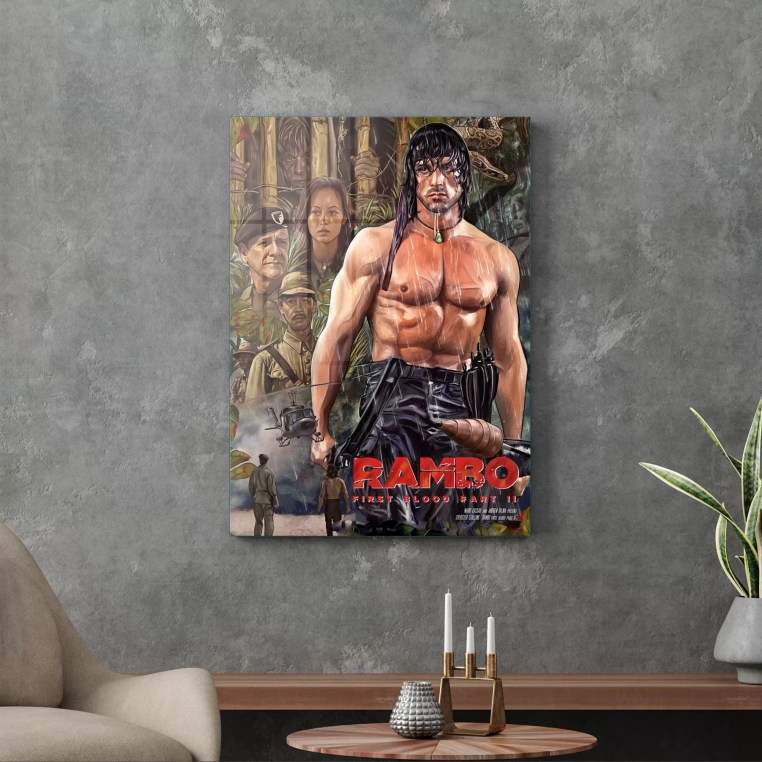 Vivantes Tempered Glass Wall Art - Rambo