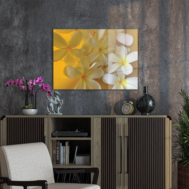 Vivantes Tempered Glass Wall Art - Flower