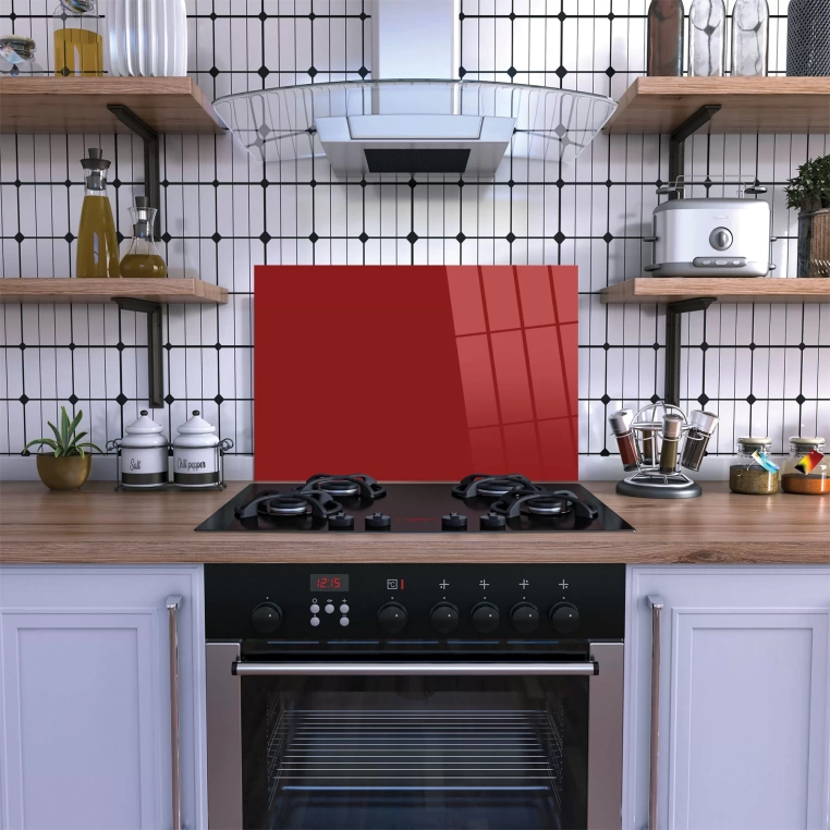 Vivantes Stove Back Tempered Glass Protector-Bold Ruby