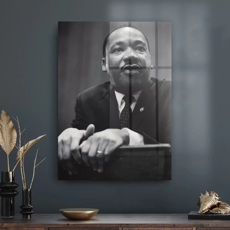 Vivantes Tempered Glass Wall Art - Martin Luther King